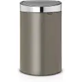 Brabantia Tryklågs affaldsspand TOUCH BIN NEW 40 l, platin mat, Brabantia