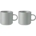 Stelton Kaffekop 200 ml, sæt med 2 stk, lysegrå, stentøj, Stelton