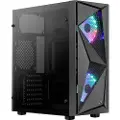 Aerocool Glider - Tempered Glass Edition - mid tower - ATX - Kabinet - Tower - Sort