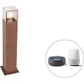 QAZQA Smart industriel udendørs gulvlampe antracit 30 cm inkl. Wifi P45 - Danmark