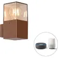 QAZQA Smart klassisk gulvlampe bronze med hvid inkl. Wifi A60 - Ashley