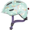 ABUS Smiley 3.0 LED, cykelhjelm, junior, blue rainbow