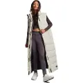 Superdry Superdrytil kvinder. W5011482A Ripstop beige quiltet vest lang beige (L), Casual, Polyester, Bæredygtig