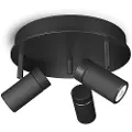 Herstal - Spotlight Holder rund 3 lamper - Sort - Spotlights - - Homeroom