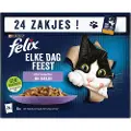 Felix Fest Hver Dag Mix Selection med tun, laks, oksekød, kylling i gelé vådfoder til katte