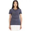 Icebreaker Merino 125 Cool Lite Wave Stripe T-shirt Med Korte ærmer