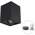QAZQA Smart Spot sort justerbar inkl. WiFi GU10 - Quadro Up