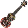 Mahalo Art Ukulele Day of the Dead