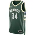 Nike Milwaukee Bucks Icon Edition 2022/23 Nike Dri-FIT NBA Swingman-trøje til mænd - grøn
