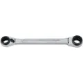 Bahco Double Flat Star With Chrome Finish 8-11 Mm 151 Mm Skraldenøgle
