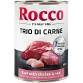 Rocco Classic Trio di Carne 6 x 400 g - Okse, Kylling & Kalv