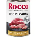Rocco Classic Trio di Carne 6 x 400 g - Okse, Lam & Fjerkræ