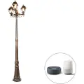 QAZQA Smart lanterne antik guld 3-lys IP44 inkl. Wifi ST64 - Capital