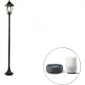 QAZQA Smart stående udendørslampe sort 170 cm inkl. Wifi ST64 - New Orleans