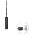 QAZQA Smart design pendellampe sort inkl. WiFi GU10 pære - Tuba Small