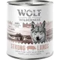Wolf of Wilderness Adult 6 x 800 g - Single Protein - Strong Lands - Gris