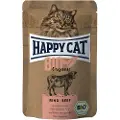Happy Cat Bio portionspose 12 x 85 g - Øko-Okse