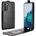 Mtp Products Samsung Galaxy S21 5G Vertikal Flip Taske med Kortholder - Sort