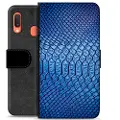 Mtp Products Samsung Galaxy A20e Premium Flip Cover med Pung - Læder