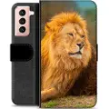 Mtp Products Samsung Galaxy S21 5G Premium Flip Cover med Pung - Løve