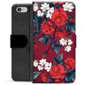 Mtp Products iPhone 6 / 6S Premium Flip Cover med Pung - Vintage Blomster
