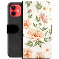 Mtp Products iPhone 12 mini Premium Flip Cover med Pung - Floral