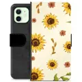 Mtp Products iPhone 12 Premium Flip Cover med Pung - Solsikke