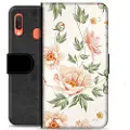 Mtp Products Samsung Galaxy A20e Premium Flip Cover med Pung - Floral