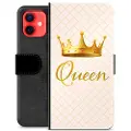 Mtp Products iPhone 12 mini Premium Flip Cover med Pung - Dronning