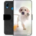 Mtp Products Huawei P20 Lite Premium Flip Cover med Pung - Hund