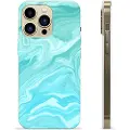 Mtp Products iPhone 13 Pro Max TPU Cover - Blå Marmor