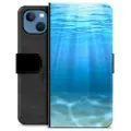 Mtp Products iPhone 13 Premium Flip Cover med Pung - Hav