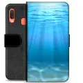 Mtp Products Samsung Galaxy A20e Premium Flip Cover med Pung - Hav