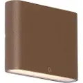 QAZQA Moderne udendørs væglampe rustbrun 11,5 cm inkl. LED IP65 - Batt