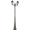 QAZQA Vintage udendørs lanterne antik guld 240 cm 2-lys - Antigua