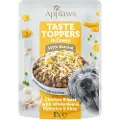Applaws Taste Toppers i sovs 12 x 85 g - Kylling, Ært, Græskar & Hvid Bønne