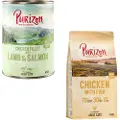 Purizon Økonomipakke: 24 x 400 g Purizon Adult kornfri - Kyllingefilet, Laks & Lam