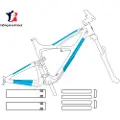 Ytwo Coatup Vbr E-bike 300 Micons Rammebeskyttelse 8 Stykker