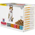 Hill's Pet Nutrition Hill’s Adult Sterilised Cat vådfoder til katte med kylling, laks, ørred & kalkun (poser, kombipakke)