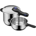 WMF Trykkoger PERFECT PLUS 6,5 l 3 l, sæt med 2 stk, rustfrit stål, WMF