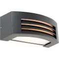 QAZQA Moderne væglampe antracit IP44 - Hurricane 1