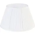 QAZQA Plisseret lampeskærm hvid 35/20 cm