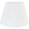 QAZQA Plisseret lampeskærm hvid 45/30 cm