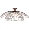 QAZQA Smart loftlampe bronze med dobbelt skærm 45 cm inkl. WiFi G95 - Pua
