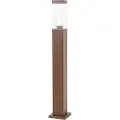 QAZQA Moderne udendørs lampestolpe rustbrun 80 cm - Malios