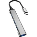 Dudao USB-Hubb 4in1 USB-C til 4x USB-A (3 x USB2.0 / USB3.0)