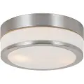QAZQA Moderne udendørs loftslampe stål 23 cm IP44 - Flavi