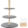 Home Decor 3-lags Serveringsfad Til Snacks 28x28x39.5 Cm