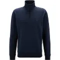 Hugo Boss BOSStil mænd. 50468926 Sweatshirt Zetrust navy (M), Casual, Bomuld, Blå
