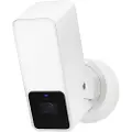 Eve Audio Outdoor Cam Hvid - Udendørs overvågningskamera med spotlys og HomeKit Secure Video